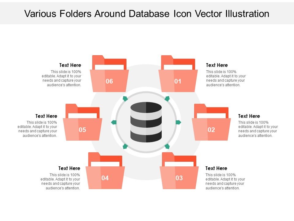 Various_Folders_Around_Database_Icon_Vector_Illustration_Ppt_PowerPoint_Presentation_File_Examples_PDF_Slide_1.jpg