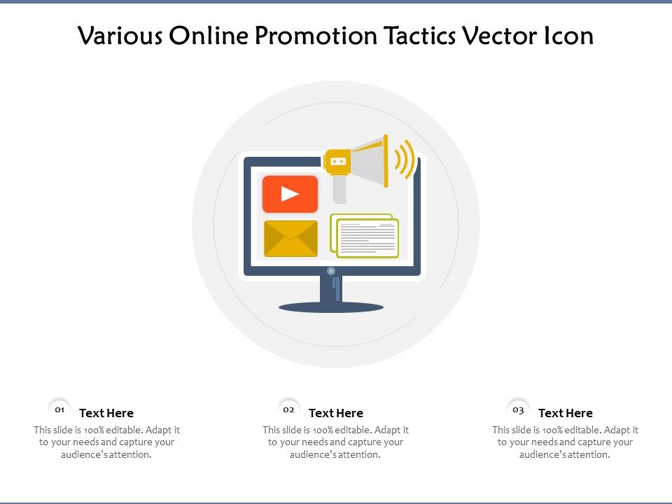 Various_Online_Promotion_Tactics_Vector_Icon_Ppt_PowerPoint_Presentation_Show_Grid_PDF_Slide_1.jpg