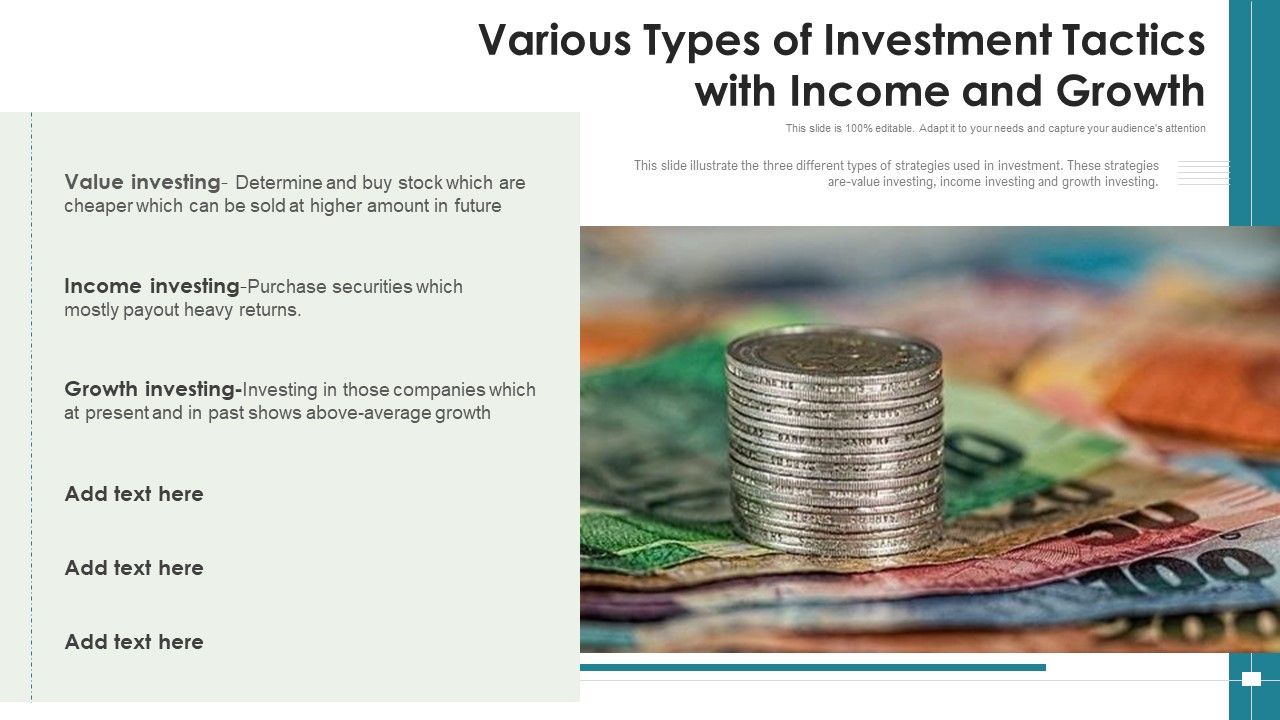 Various_Types_Of_Investment_Tactics_With_Income_And_Growth_Ppt_PowerPoint_Presentation_Icon_Infographic_Template_PDF_Slide_1.jpg