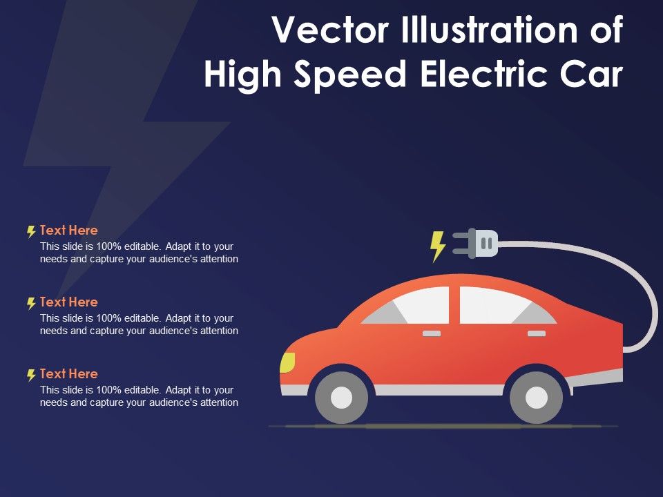 Vector Illustration Of High Speed Electric Car Ppt Powerpoint Vector Illustration Of High Speed Electric Car Ppt Powerpoint