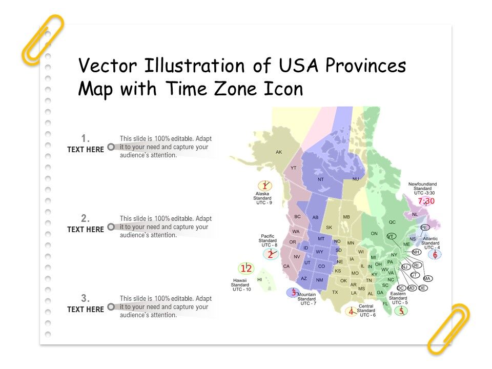 Vector_Illustration_Of_USA_Provinces_Map_With_Time_Zone_Icon_Ppt_PowerPoint_Presentation_Gallery_Information_PDF_Slide_1.jpg