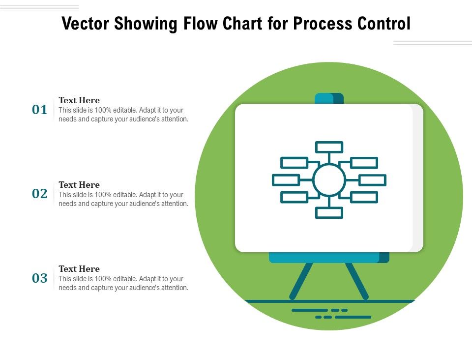 Vector Showing Flow Chart For Process Control Ppt PowerPoint ...