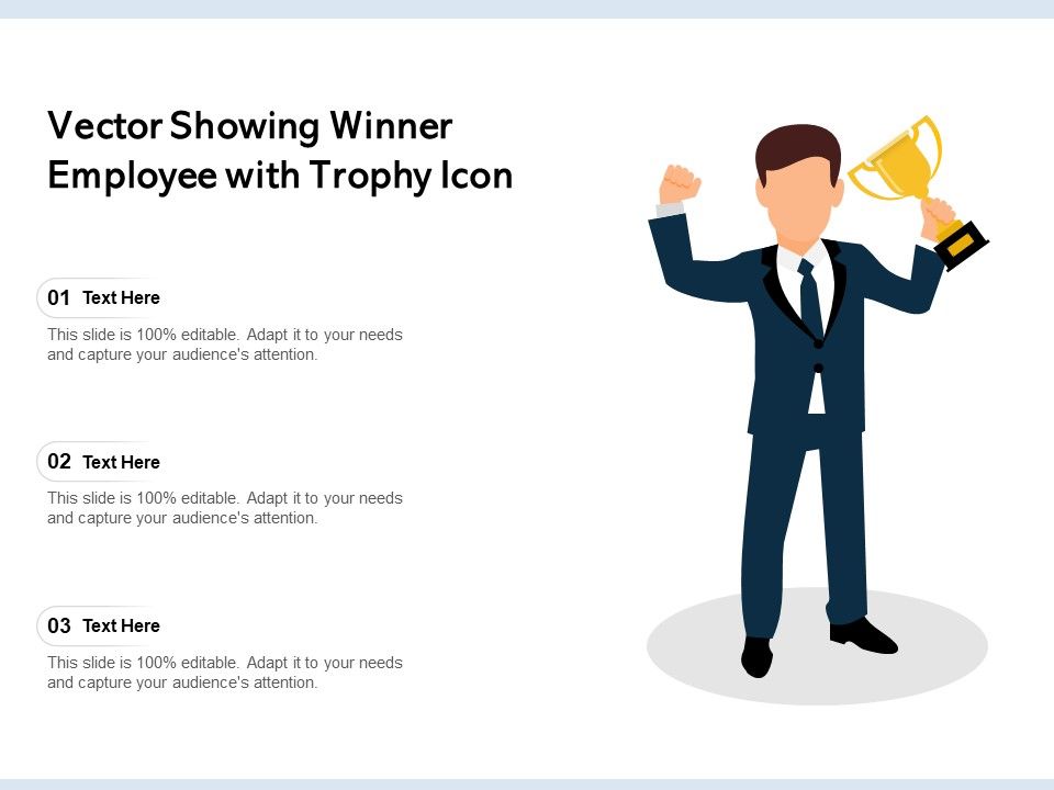 Vector_Showing_Winner_Employee_With_Trophy_Icon_Ppt_PowerPoint_Presentation_Pictures_Clipart_PDF_Slide_1.jpg