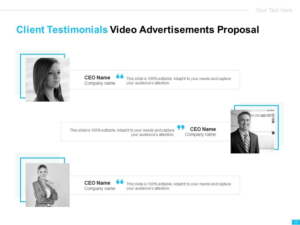 Video Ads Proposal Ppt PowerPoint Presentation Complete Deck With Slides Slide17