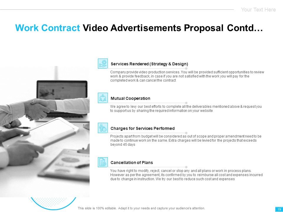 Video Ads Proposal Ppt PowerPoint Presentation Complete Deck With Slides Slide19