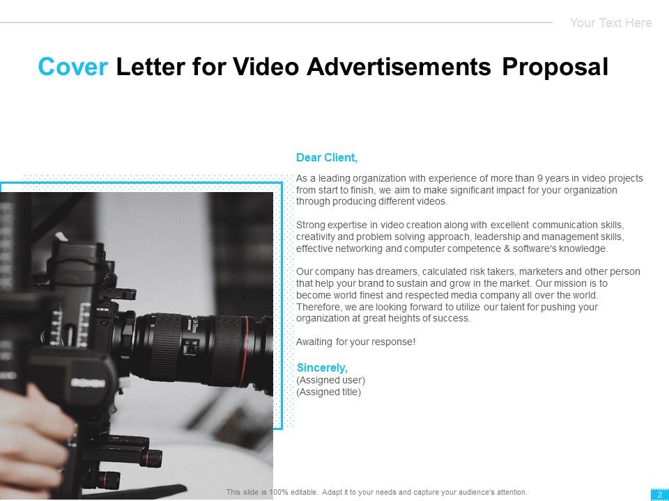 Video Ads Proposal Ppt PowerPoint Presentation Complete Deck With Slides Slide02