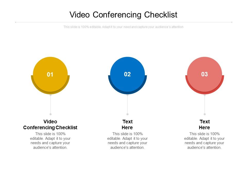 Video Conferencing Checklist Ppt PowerPoint Presentation Pictures