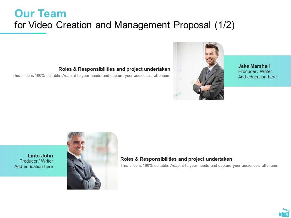 Video Development And Administration Proposal Ppt PowerPoint Presentation Complete Deck With Slides Slide15