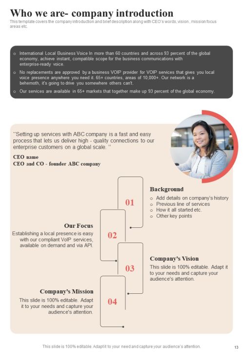 Voice Over Internet Protocol Request Proposal Example Document Report Doc Pdf Ppt Slide13