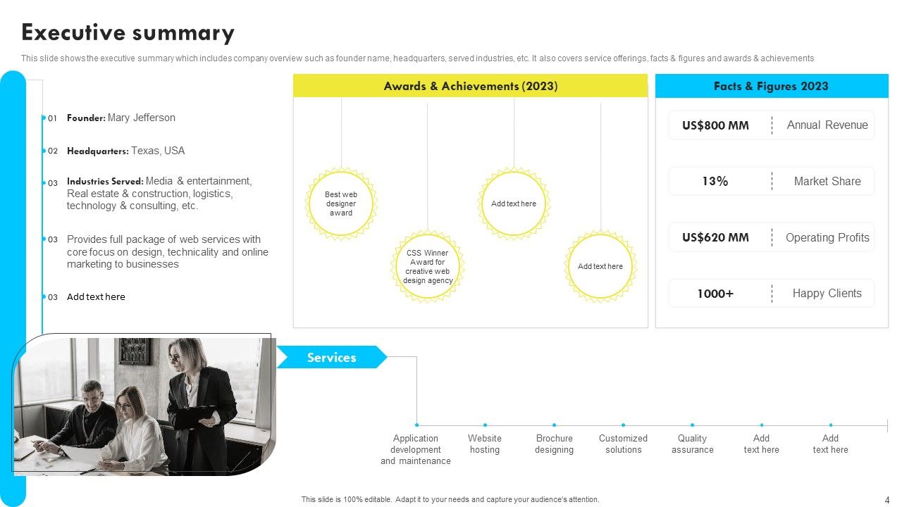Web Design And Development Company Profile Ppt PowerPoint Presentation Complete With Slides Slide04