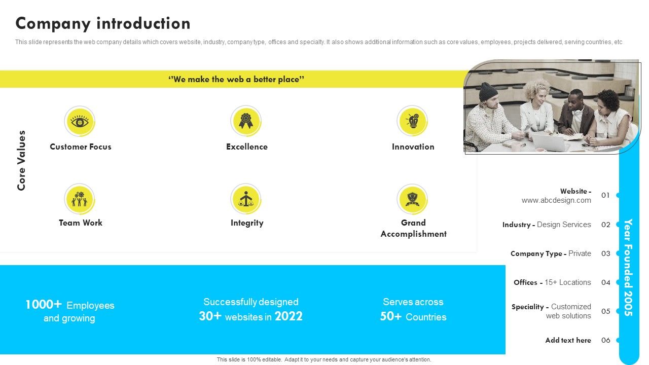 Web Design And Development Company Profile Ppt PowerPoint Presentation Complete With Slides Slide05