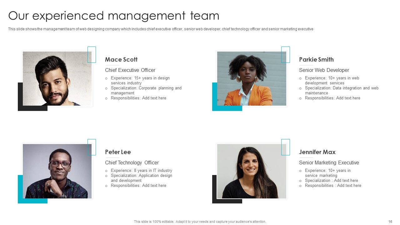 Web Design Company Overview Ppt PowerPoint Presentation Complete With Slides Slide16