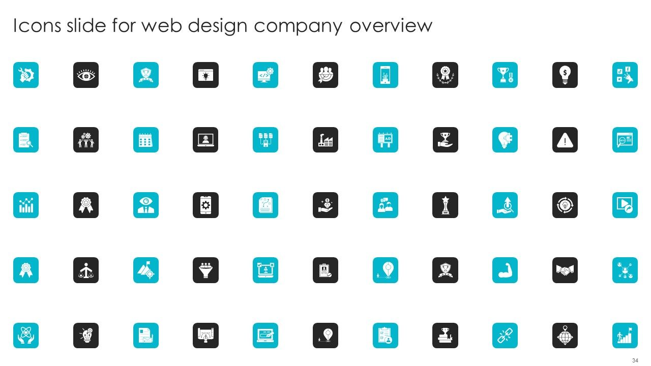 Web Design Company Overview Ppt PowerPoint Presentation Complete With Slides Slide34