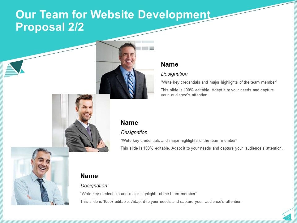 Web Development IT And Design Proposal Templates Ppt PowerPoint Presentation Complete Deck With Slides Slide12