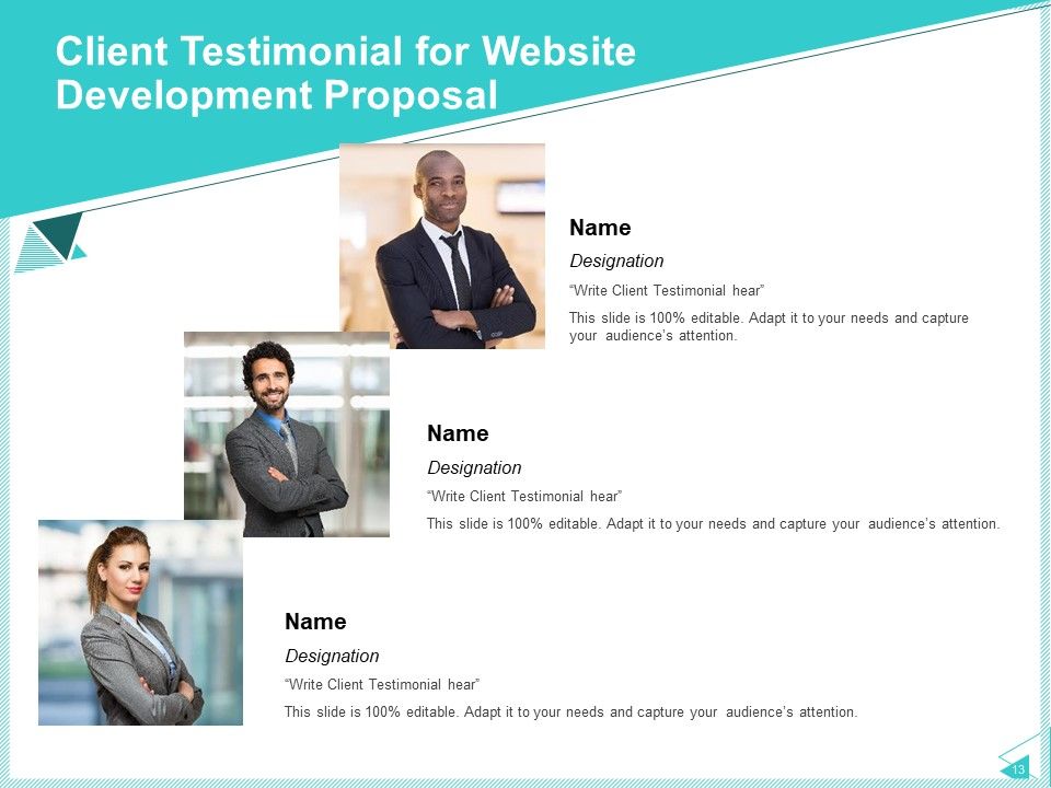 Web Development IT And Design Proposal Templates Ppt PowerPoint Presentation Complete Deck With Slides Slide13