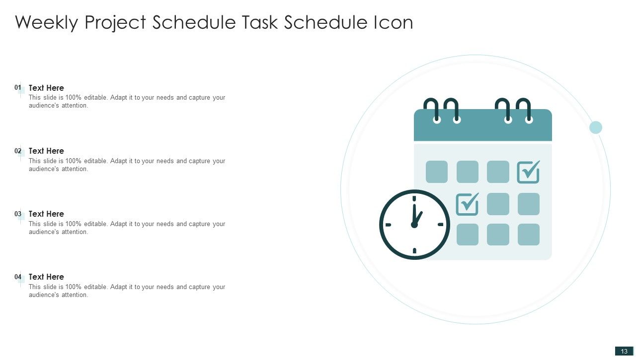 Weekly Project Schedule Ppt PowerPoint Presentation Complete With Slides Slide13