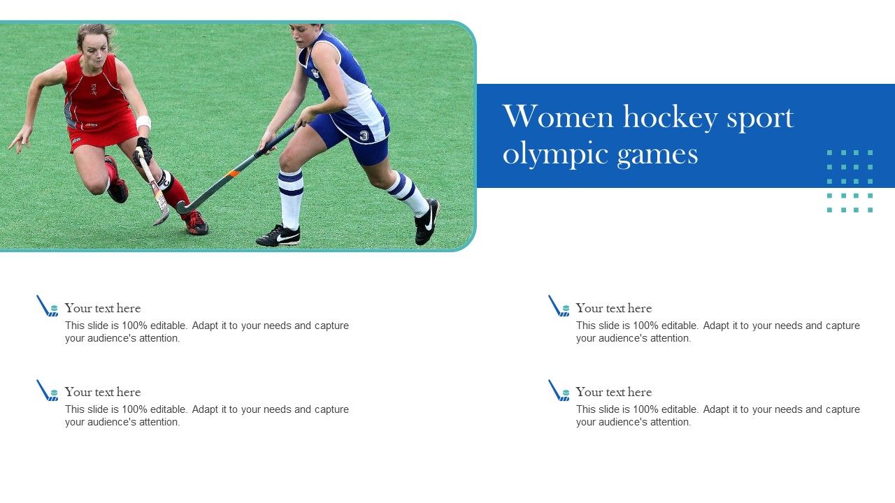Women Hockey Sport Olympic Games Diagrams PDF