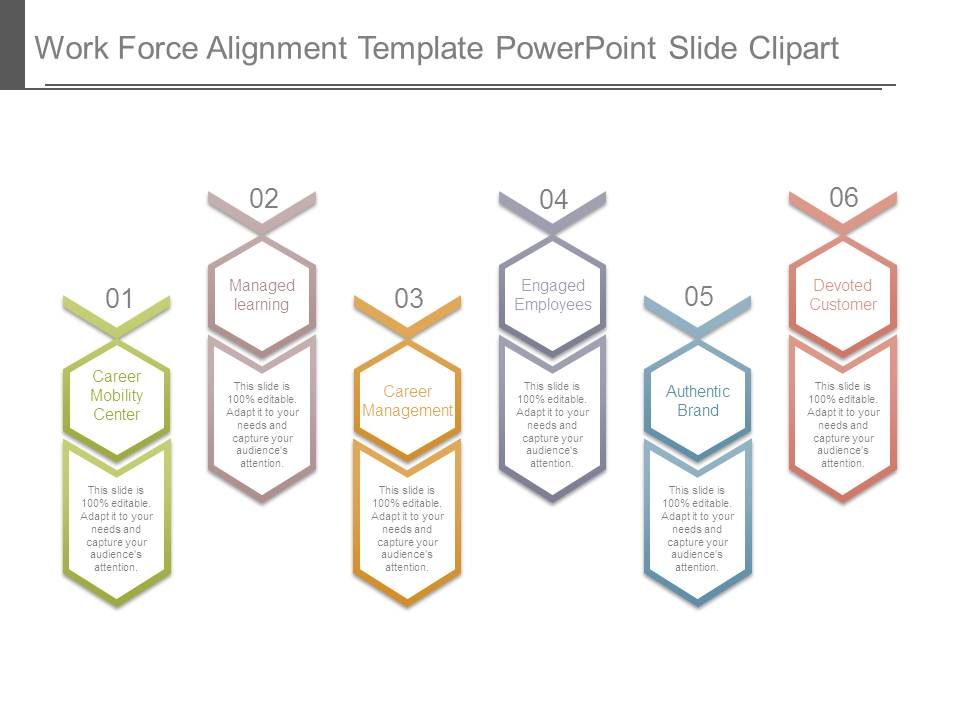 Work Force Alignment Template Powerpoint Slide Clipart