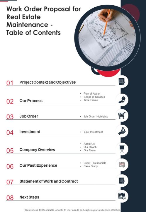 Work Order Proposal For Real Estate Maintenance Example Document Report Doc Pdf Ppt Slide03