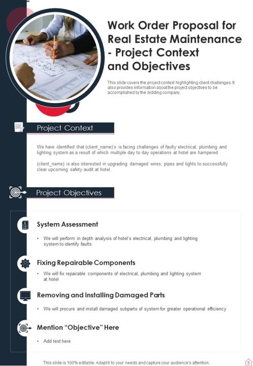 Work Order Proposal For Real Estate Maintenance Example Document Report Doc Pdf Ppt Slide05