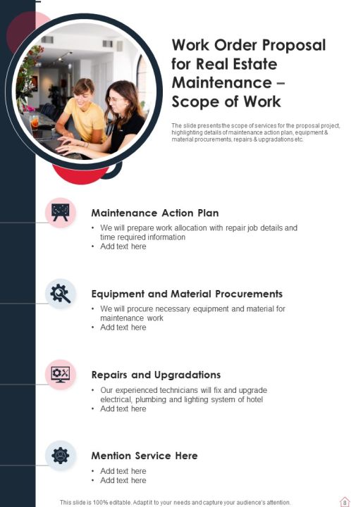Work Order Proposal For Real Estate Maintenance Example Document Report Doc Pdf Ppt Slide08