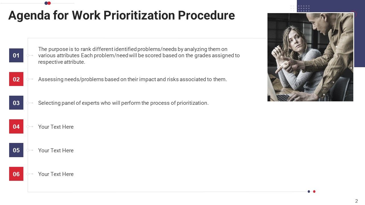 Work Prioritization Procedure Ppt PowerPoint Presentation Complete Deck With Slides Slide02