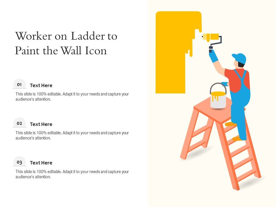 Worker_On_Ladder_To_Paint_The_Wall_Icon_Ppt_PowerPoint_Presentation_Icon_Background_Images_PDF_Slide_1.jpg