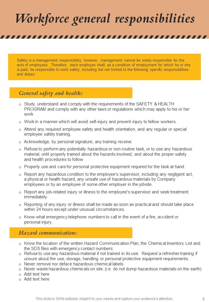 Workforce Safety Program Training Handbook Slide06