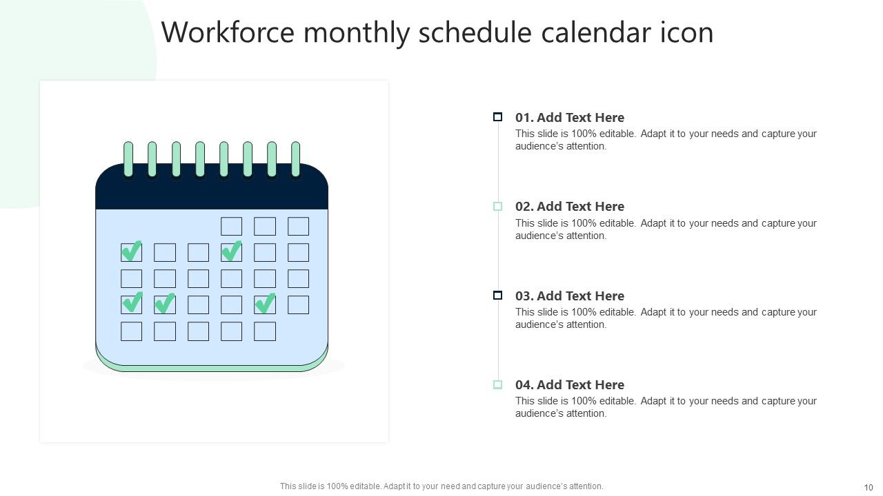 Workforce Schedule Ppt PowerPoint Presentation Complete Deck With Slides Slide10