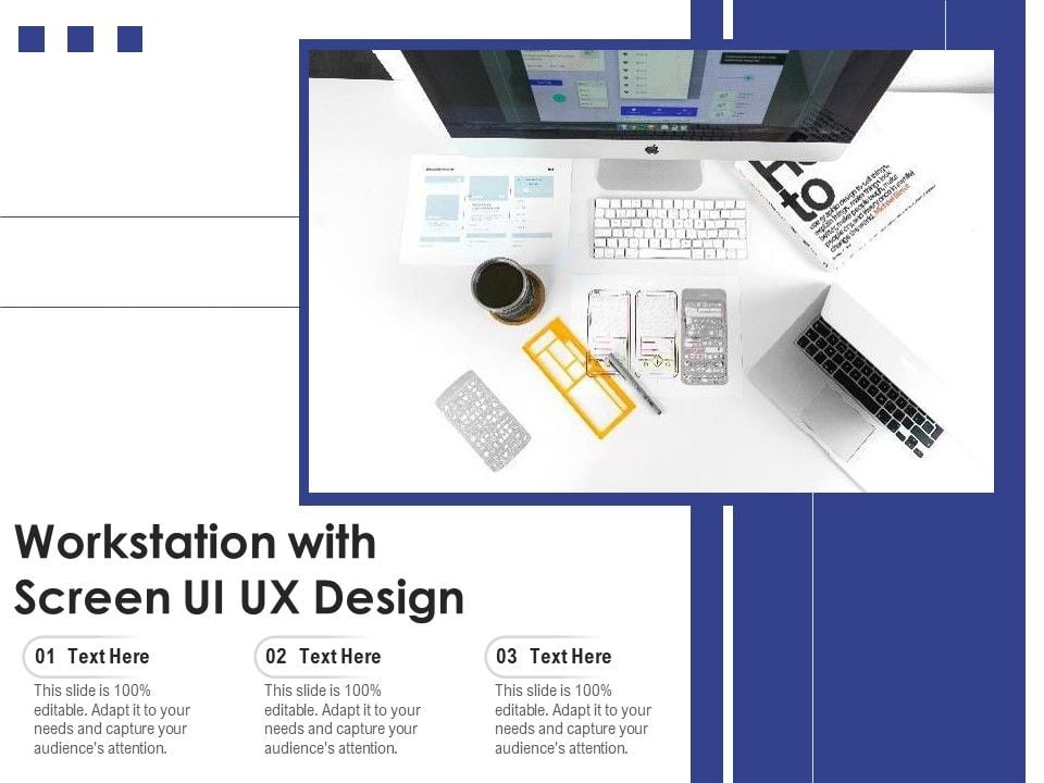 Workstation With Screen UI UX Design Ppt PowerPoint Presentation File ...