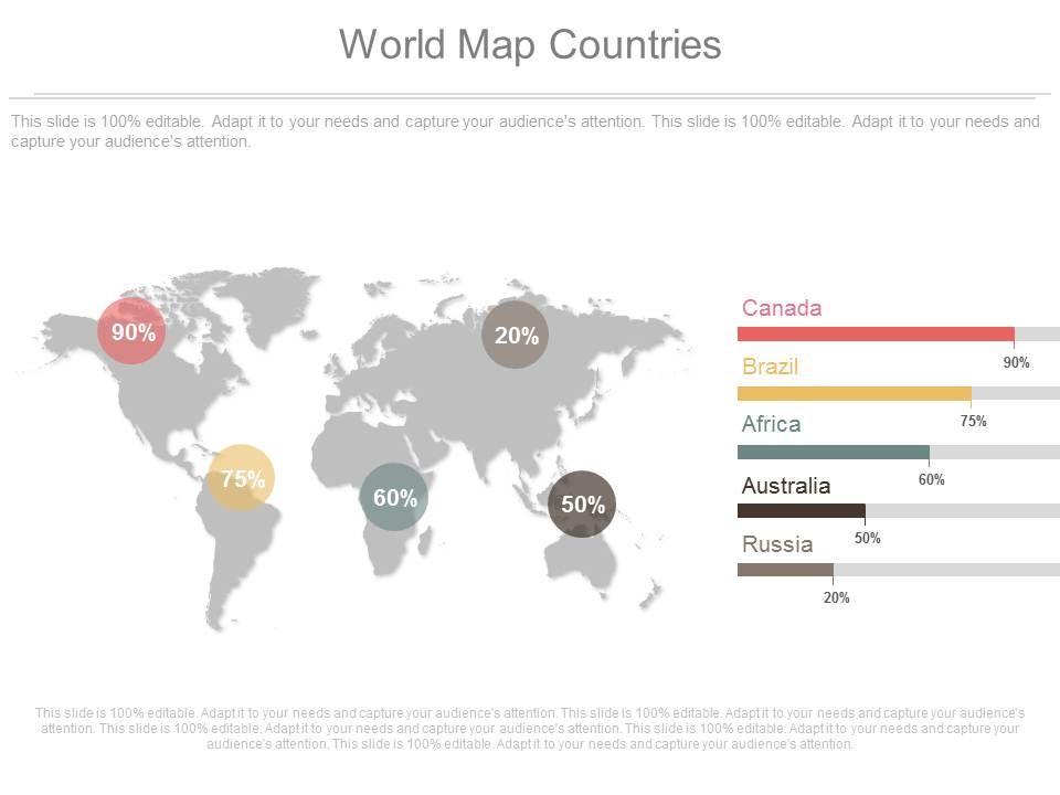 World Map Countries Example