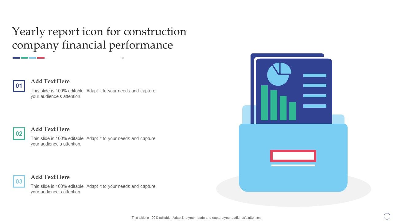 Yearly_Report_Icon_For_Construction_Company_Financial_Performance_Elements_PDF_Slide_1.jpg