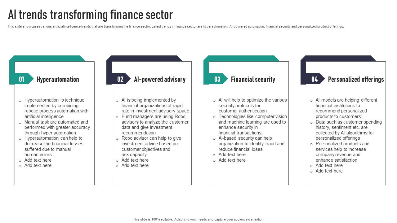 AI Trends Transforming Finance Sector Icons Pdf