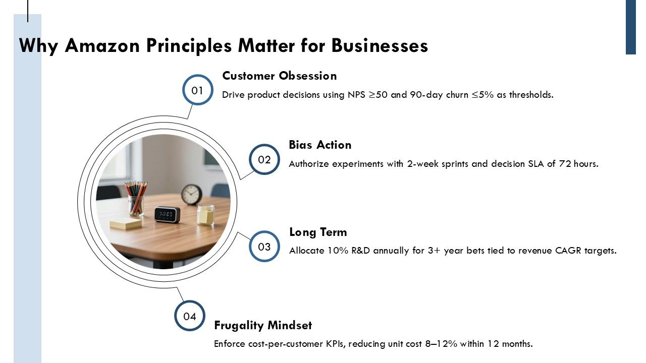 Amazon Guiding Principles PPT Structure VM Slide04