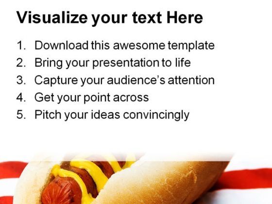 Ameri Burger Food PowerPoint Template 1110 Slide03