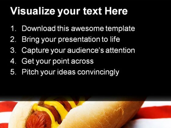 Ameri Burger Food PowerPoint Template 1110 Slide02