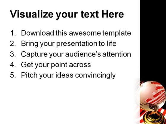 Ameri Globe PowerPoint Template 1110 Slide03