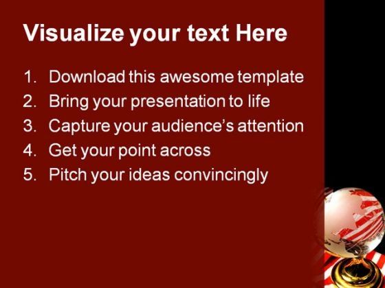 Ameri Globe PowerPoint Template 1110 Slide02