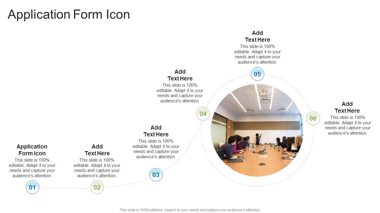 Application Form Icon In Powerpoint And Google Slides Cpb