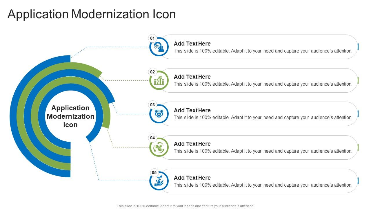 Application Modernization Icon In Powerpoint And Google Slides Cpb