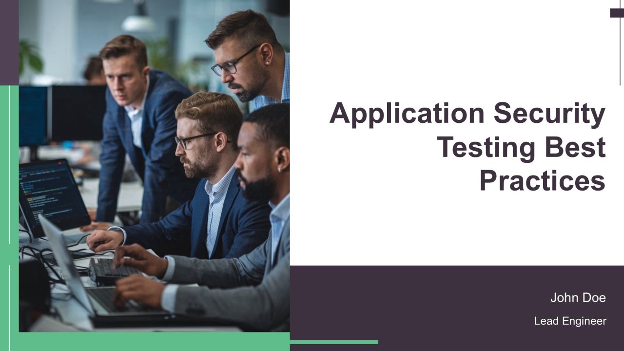 Application Security Testing Best Practices PPT Slides AT