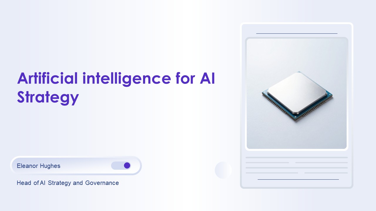 Artificial Intelligence For AI Strategy PPT Example VM