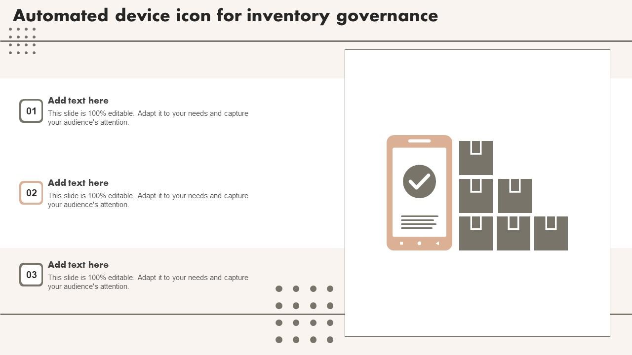Automated Device Icon For Inventory Governance Icons Pdf