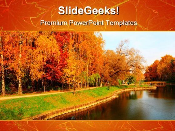 Autumn Park Beauty Powerpoint Template 1010 Autumn Park Beauty Powerpoint Template 1010