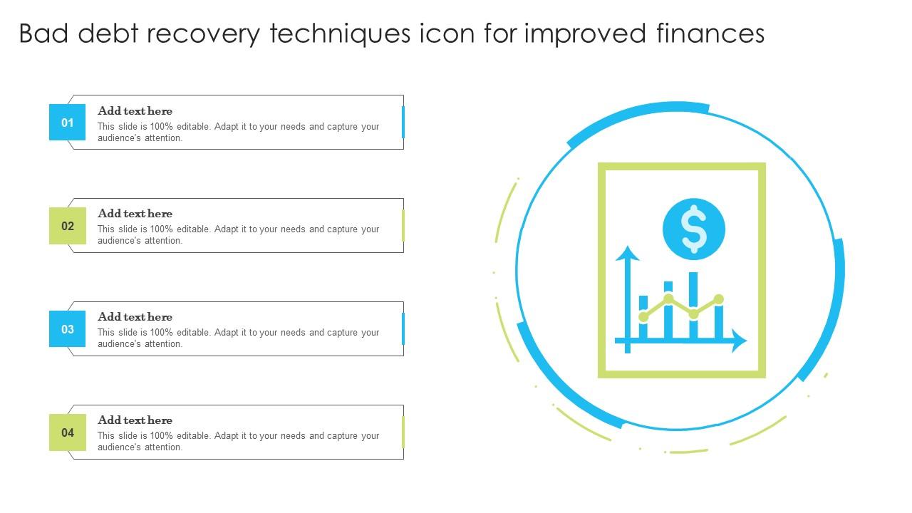 Bad Debt Recovery Techniques Icon For Improved Finances Themes Pdf