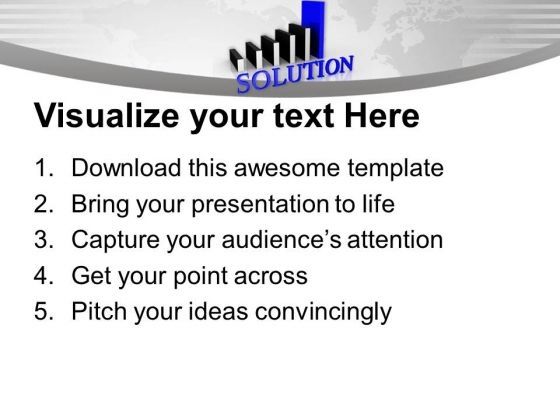Bar Graph With Solution Growth PowerPoint Templates Ppt Backgrounds For Slides 0313 Slide03