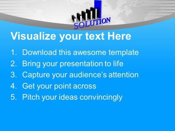Bar Graph With Solution Growth PowerPoint Templates Ppt Backgrounds For Slides 0313 Slide02