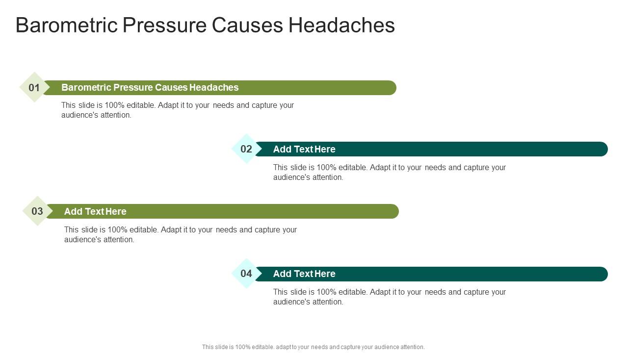 Barometric Pressure Causes Headaches In Powerpoint And Google Slides Cpb