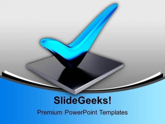 Blue Check Mark Agreement Business Powerpoint Templates Ppt Backgrounds Blue Check Mark Agreement Business Powerpoint Templates Ppt Backgrounds