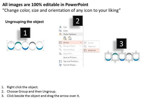 Business Diagram Five Stages Spheres Diagram Linear Process Presentation Template Slide02